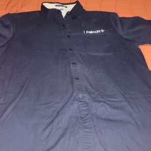 Navy Blue Button-Up Shirt